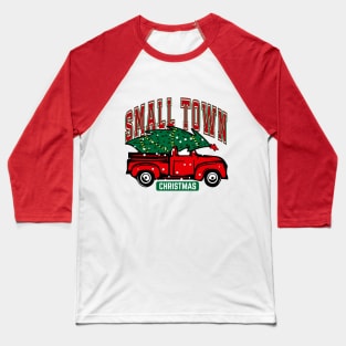 Small Town Christmas Baseball T-Shirt